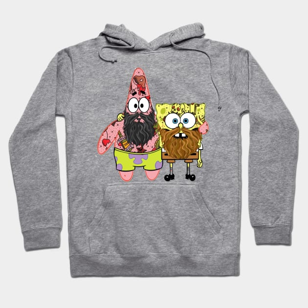 Spongebob and Patrick Hoodie by Elrokk86